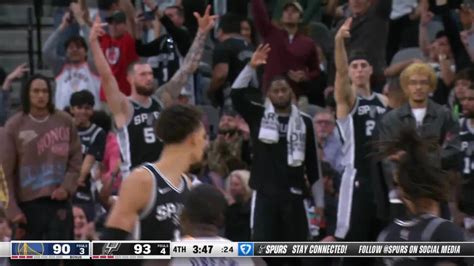 Warriors vs Spurs Game Highlights .